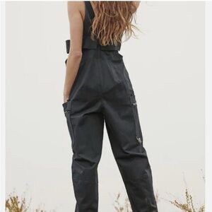 Free People Movement Wade On Overall Utility Jumpsuit | Black | Size S